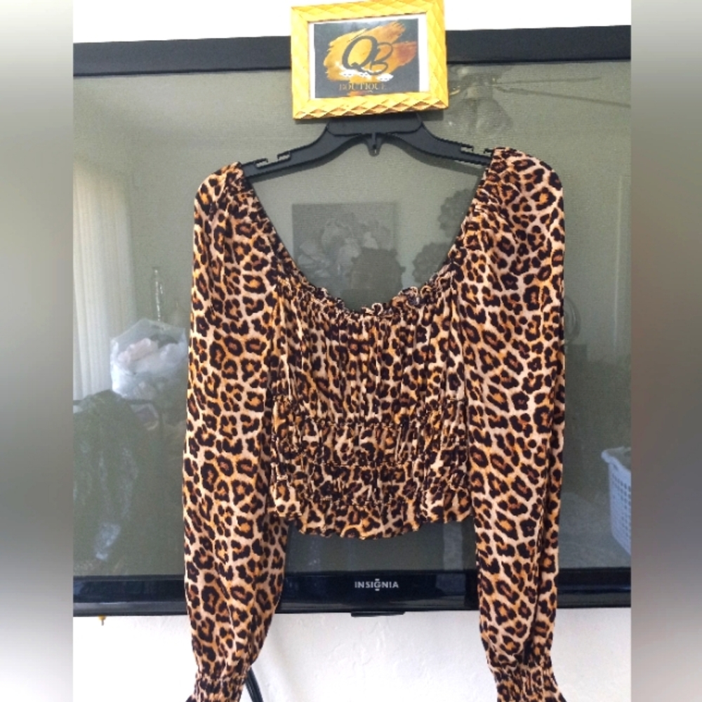 H& M Cheetah Print Crop Top